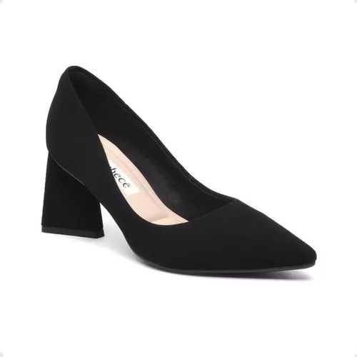 Sapato Feminino Salto Médio Scarpin Bebecê Preto