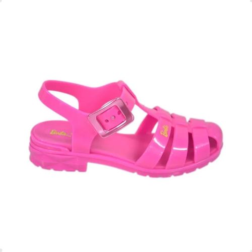 Sandália Infantil Salto Baixo Grosso Grendene Rosa