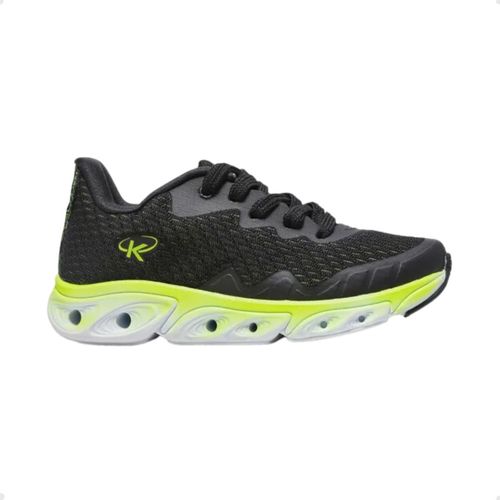 Tênis Running Infantil Kidy K-360 Energy Preto E Verde