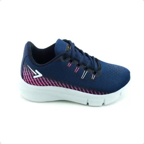 Tênis Running Feminino Box 200 Marinho E Pink