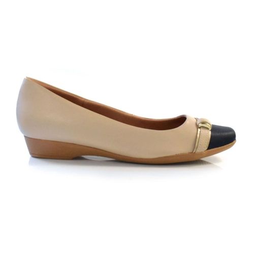 Sapatilha Feminina Bico Redondo Usaflex Mm Bege