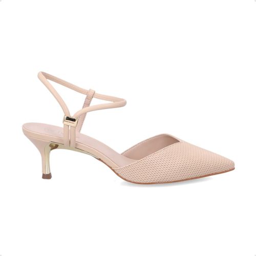 Sapato Fem Salto Medio Fino Luz Da Lua  58060001-