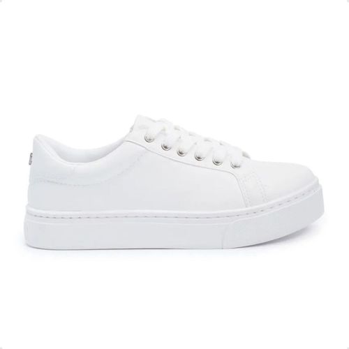 Tênis Moda Feminino Santa Lolla Em Couro Branco