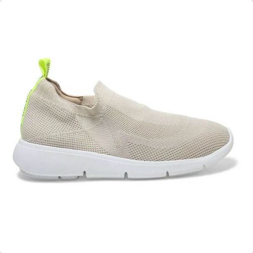 Tênis Moda Feminino Em Knit Santa Lolla Bege