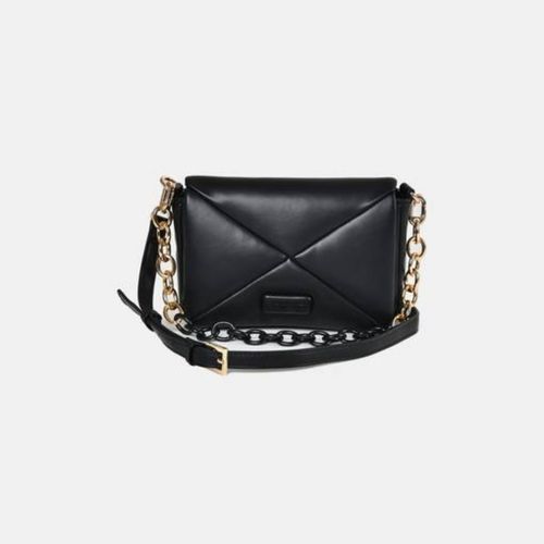 Bolsa Feminina Transversal Via Marte Matelassê Preta