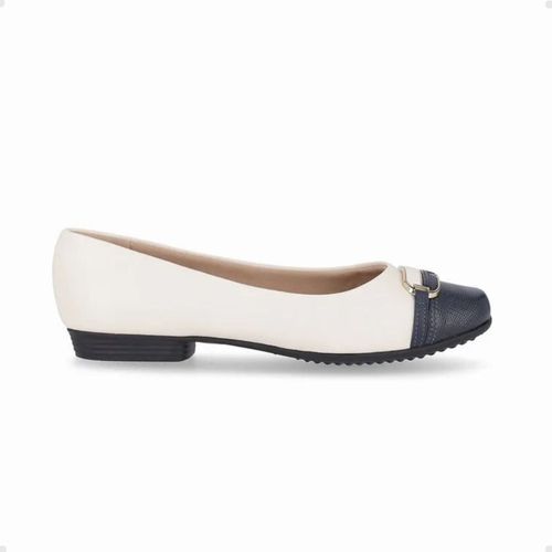 Sapatilha Feminina Bico Quadrado Piccadilly Branca