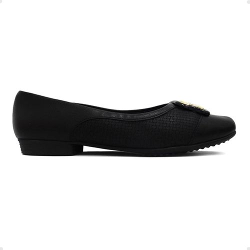 Sapatilha Feminina Bico Quadrado Piccadilly Preta