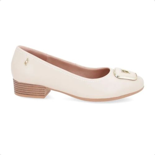 Sapato Feminino Salto Médio Grosso Usaflex Branco