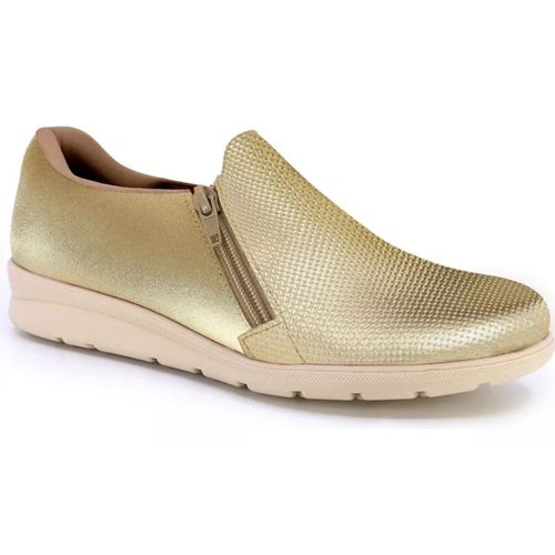 Tênis Moda Feminino Usaflex Slip On Dourado