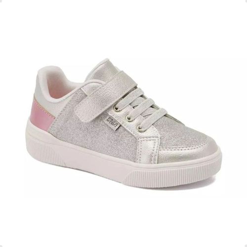 Tênis Casual Infantil Menina Klin Prata
