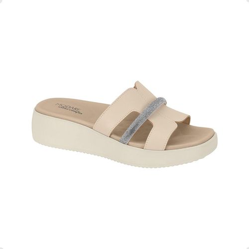 Tamanco Feminino Anabela Modare Creme