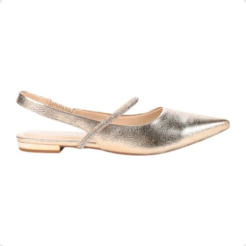 Sapato Feminino Scarpin Bebecê Dourado