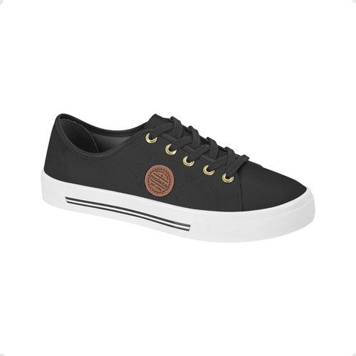Tênis Moda Feminino Básico Moleca Preto