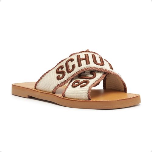 Tamanco Feminino Rasteiro Schutz Marrom