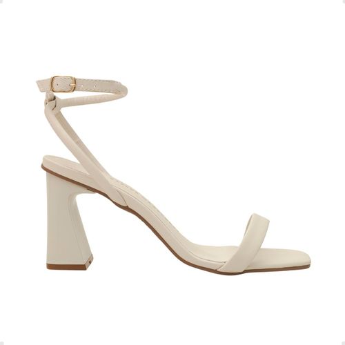Sandália Bruma Salto Alto Grosso Dayane Magalhães Off White