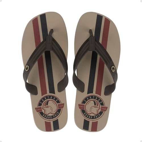 Chinelo Masculino Dedo Cartago Atlanta Ii Bege