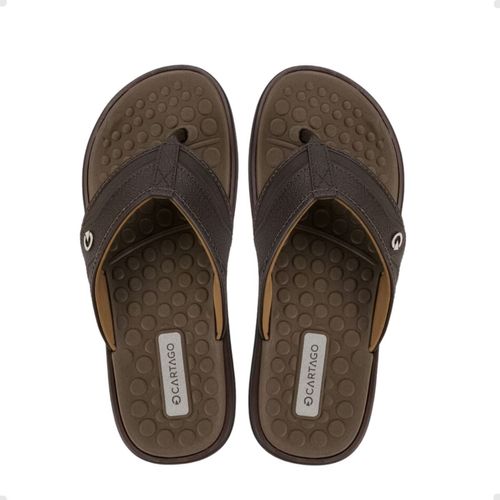 Chinelo Masculino Dedo Cartago Veneto Iii Marrom