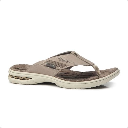 Chinelo Masculino Dedo Pegada Marrom Claro