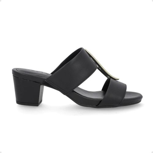 Tamanco Feminino Salto Médio Grosso Usaflex Preto