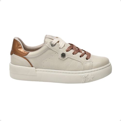 Tênis Moda Feminino Casual Via Marte Bege