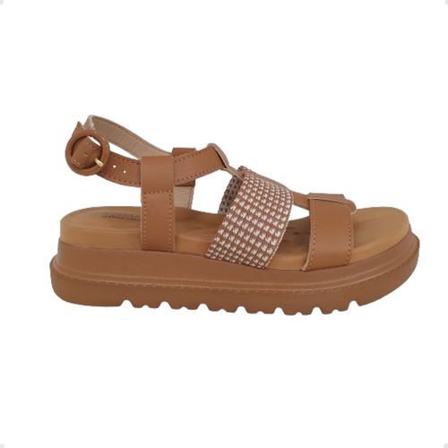 Sandália Feminina Papete Modare Camel