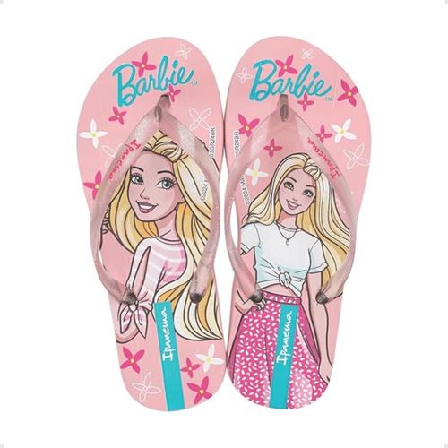 Chinelo Infantil Dedo Grendene Barbie Rosa