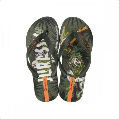 Chinelo Infantil Dedo Grendene Jurassic Park Verde
