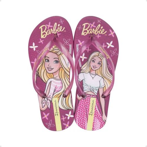 Chinelo Infantil Dedo Grendene Barbie Rosa