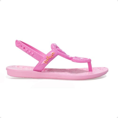 Sandália Infantil Rasteira Grendene Luluca Bubble Rosa