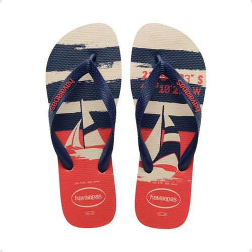 Chinelo Masculino Dedo Top Nautical Havaianas Bege