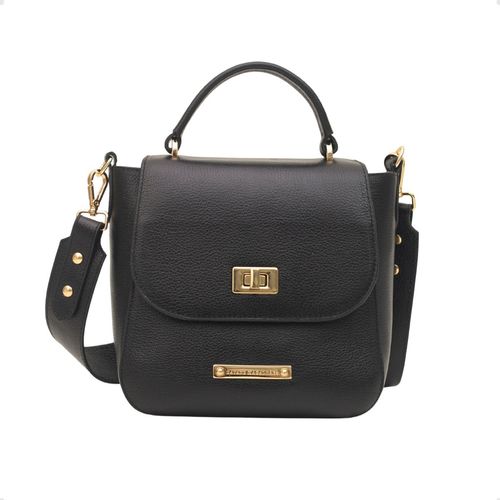 Bolsa Couro Média Macia Retangular Dayane Magalhães