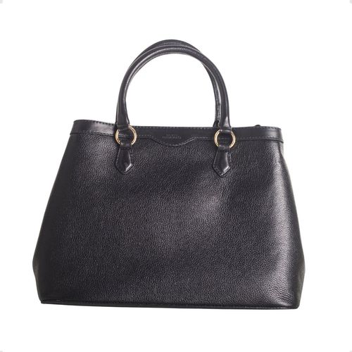Bolsa Feminina Transversal Dayane Magalhães  Couro Preta
