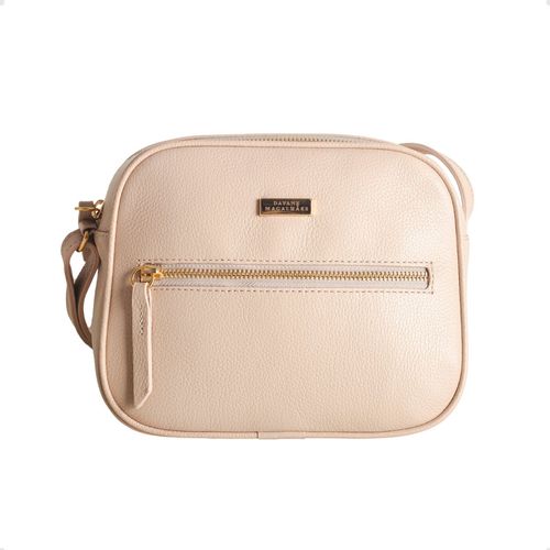 Bolsa Camera Bag Creme De Couro Liza Transversal Dayane Magalhães