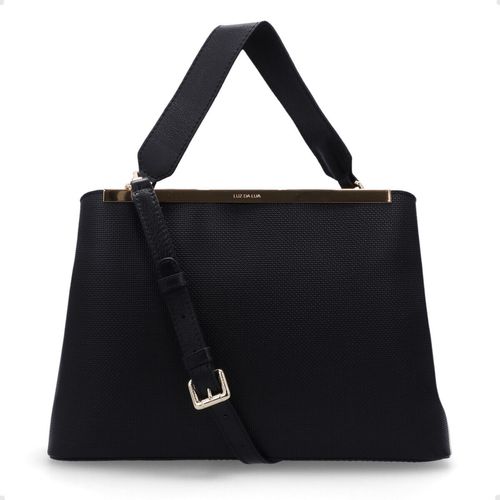 Bolsa Feminina Tote Grande Luz Da Lua Preta