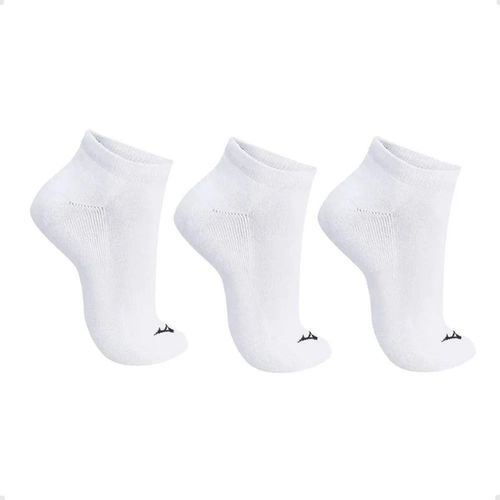 Kit Meia Feminina Sapatilha Mizuno Trimiz Branco