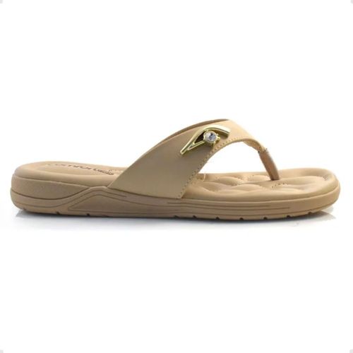 Tamanco Feminino Anabela Comfortflex Cáqui