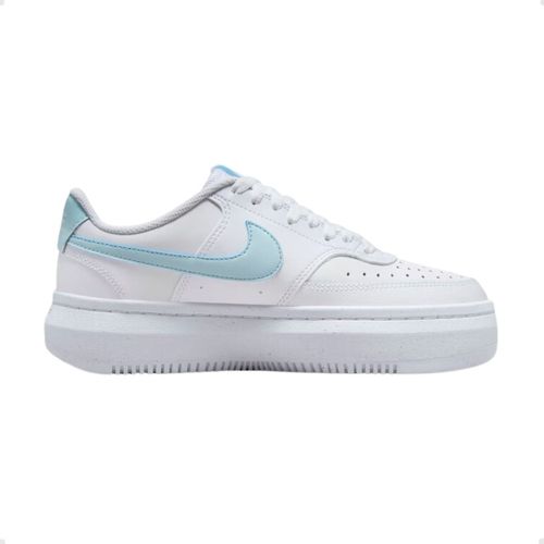 Tênis Casual Feminino Nike Court Vision Alta Branco E Azul