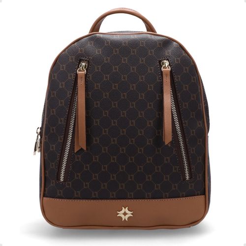 Bolsa Feminina Grande Mochila Luz Da Lua Marrom