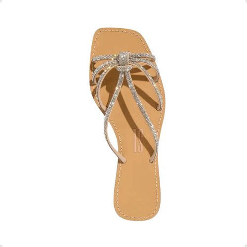 Tamanco Feminino Rasteiro Santa Lolla Prata