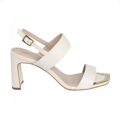 Sandalia Fem Salto Alto Grosso Luz Da Lua  80430010-