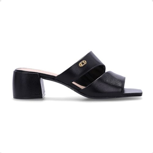 Sandalia Fem Salto Medio Grosso Luz Da Lua  60630003-