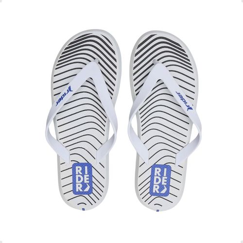 Chinelo Masculino Dedo Rider Style Branco E Azul