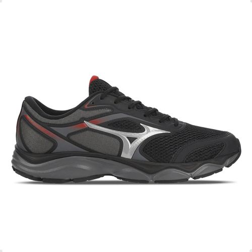 Tênis Running Masculino Mizuno Hawk 5 Preto E Vermelho