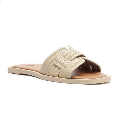 Tamanco Feminino Rasteiro Anacapri Tressê Off White
