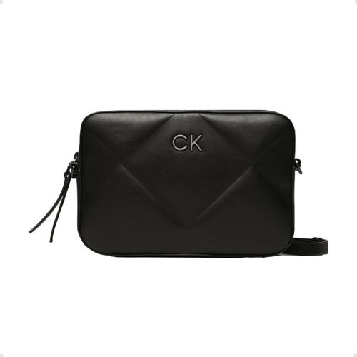 Bolsa Feminina Em Couro Transversal Calvin Klein Preta