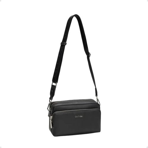 Bolsa Feminina Com Alça Larga Transversal Calvin Klein Preta