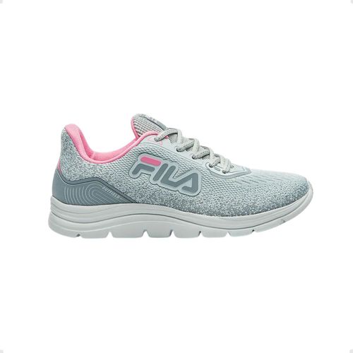 Tênis Running Infantil Fila Outfield Cinza E Rosa