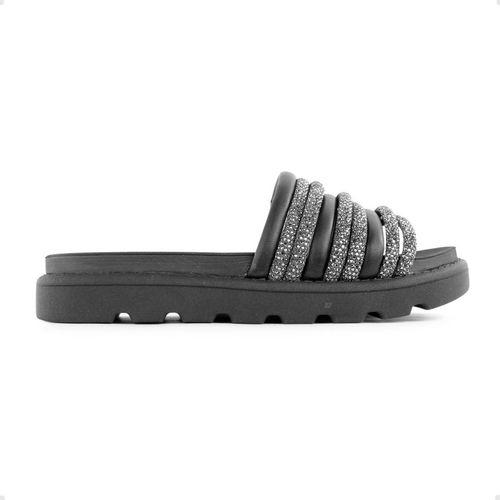 Tamanco Feminino Papete Vizzano Preto E Prata