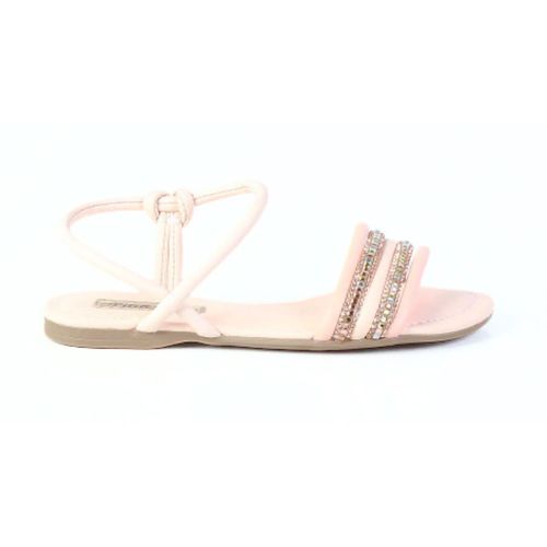Sandália Infantil Rasteira Pink Cats Off White