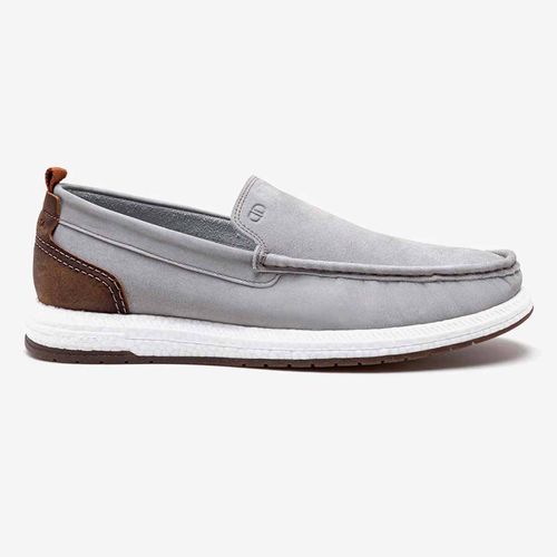 Mocassim Masculino Democrata Easy Flop Pulse Cinza